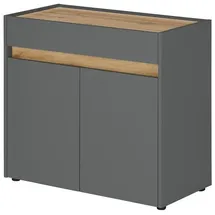 Lomadox CRISP-61 Büroschrank 80 x 70 x 40 cm Grau