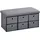 KESPER Truhenbank grau 76 x 38 x 38 cm
