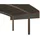 Ximax Seitenwand für Portoforte und Linea 491,2 cm-99,5 cm-mattbraun