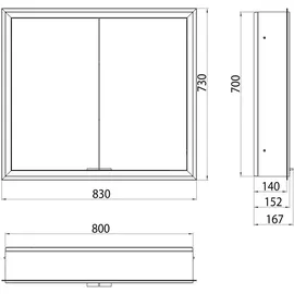 EMCO prime 80 cm weiß