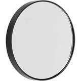 VINTORKY 5-Fach Vergrößerungsspiegel 8,8cm Rund Kompakter Schminkspiegel Mit 2 Saugnäpfen Schwarz Taschen Kosmetikspiegel Für Badezimmer Und Reisen