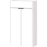 Germania Schuhschrank GW-Ameca, in Weiß/Navarra-Eiche-Nb., FSC-Zertifiziert, 56 x 97 x 22 cm (BxHxT)