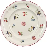 Villeroy & Boch Petite Fleur Brotteller 6 Stück Nr. 1023952660 und 4er Set EKM Living Edelstahl Strohhalme