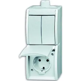 Busch-Jaeger Schuko-Steckdose 2 St. Weiß