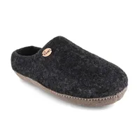 WoolFit Footprint Barfuß-Hausschuhe unisex Filz-Pantoffeln mit Ledersohle, nachhaltig aus