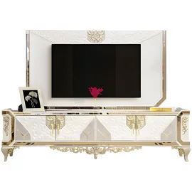 JV Möbel RTV Möbel Fernsehschrank TV Bank Lowboard 44 cm X 60 cm Weiß Holz