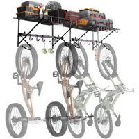 Vevor Fahrradständer, 4 Fahrradständer, Wandhalterung für Fahrradaufbewahrung mit 2