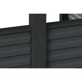 SKANHOLZ Friesland Hybrid Set 11 3,14 x 5,55 m anthrazit inkl. Rück- und Seitenwände