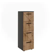 Vicco Irma Midischrank 30 x 95 cm Anthrazit/Artisan