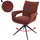 Mendler Esszimmerstuhl HWC-O78 Stoff rotbraun