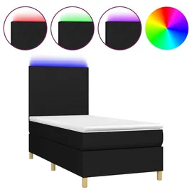 vidaXL Boxspringbett 100 x 200 cm Schwarz