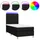 vidaXL Boxspringbett 100 x 200 cm Schwarz