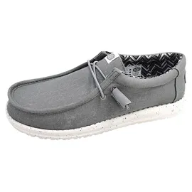 HEYDUDE Wally Canvas Herren Light Grey 41