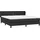 vidaXL Boxspringbett mit Matratze Schwarz 180x200 cm Kunstleder