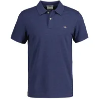 GANT Herren Poloshirt SLIM SHIELD PIQUE Polo Kurzarm, Knopfleiste, Logo Dunkelblau 4XL