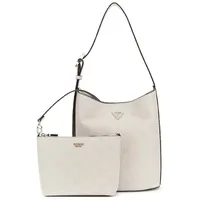 GUESS Schultertasche Cresidia II Bucket Bag Bone Logo