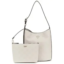 GUESS Schultertasche Cresidia II Bucket Bag Bone Logo
