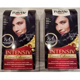 2x Poly Palette Intensiv Creme 1-1 Coloration 909 Blau-Schwarz NEU OVP