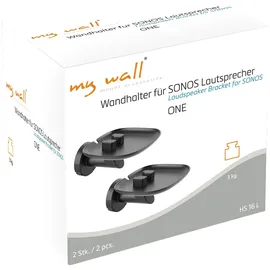 My Wall HS16L Lautsprecher-Wandhalterung Starr Wandabstand (max.): 151mm schwarz