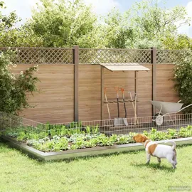 vidaXL Zaun-Set 55 x 50 cm Silber/Stahl