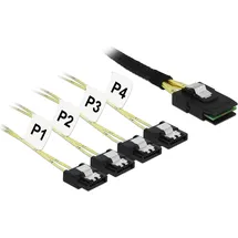 DeLock 85731 Serial Attached SCSI SAS-Kabel - SAS 6Gbit/s - Mini SAS SFF-8087