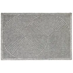 Outdoor Türvorleger Graphic Deluxe 45x75 cm silber
