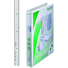Leitz 6 LEITZ Präsentationsringbücher 2-Ringe weiß 4,4 cm DIN A4