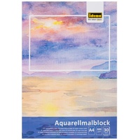 IDENA 68162 - Aquarellmalblock A4 mit 30 Blatt cremefarbenem,