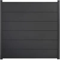 GROJA Steckzaun-Set 180 x 180 cm Anthrazit
