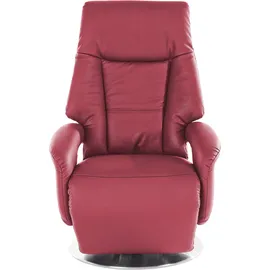 sit&more TV-Sessel Enjoy Kunstleder 74 x 111 x 77 cm Rot mit Motor und Aufstehhilfe