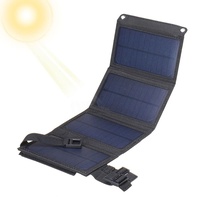 LUFEIS 20W Faltbar Solar Ladegerät,Solarpanel,Faltbares und Tragbares Solarpanel mit USB-Anschlüssen,USB Solarladegerät,Camping Solar Charger für Smartphones,Tablets und Mehr,für Outdoor Aktivitäten
