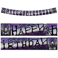 Wednesday Girlande, Happy Birthday  Größe: 200 cm x 18,5 cm