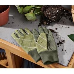 Tchibo - Garten-Handschuhe - Gr. 8 - olivgrün