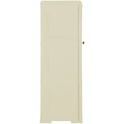 vidaXL Kunststoffschrank 40x43x125 cm Holzdesign Angora-Weiß