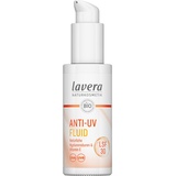 Lavera Anti-UV Fluid LSF 30 - schützt vor UV-Strahlung - mineralischer Schutz - gegen sonnenbedingte Hautalterung - vegan - Naturkosmetik - 30 ml