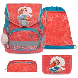 Rucksack Compact ergonomisches Schulranzen-Set 4-teilig "Sea Queen"