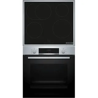 Bosch HBD435RS64 (HBA514BS3 + PIF64RBB5E) Serie 4, Backofenset (Induktionskochfeld, A+, 71 l)