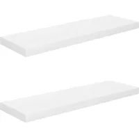 vidaXL Wandregal 80 x 23,5 x 3,8 cm Hochglanz-Weiß