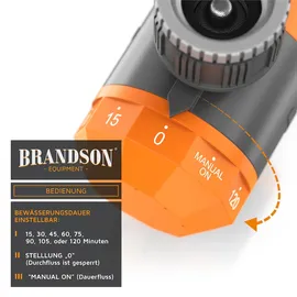 Brandson Bewässerungsuhr 0,07 m x 0,10 m schwarz