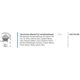 HEIMEIER Thermostat-Oberteil G 1/2