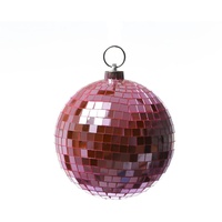 Satisfire Spiegelkugel 15cm rosa Discokugel Mirrorball Party Disko Deko