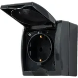 REV Ritter REV 0007031900 Aufputz-Steckdose IP44 Anthrazit