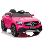 TPFLiving Elektro-Kinderauto Mercedes GLC pink - Kinderauto - Elektroauto - Ledersitz und Sicherheitsgurt