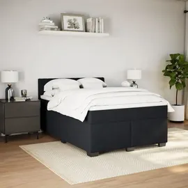 vidaXL Boxspringbett 140 x 200 cm Schwarz