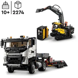 LEGO Technic Volvo FMX LKW mit EC230 Electric Raupenbagger