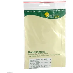 Zwirnhandschuhe Baumwolle mittel 2 St