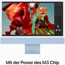 Apple iMac 24" Retina 4,5K Display 2023 M3 8 GB RAM 256 GB SSD 8-Core GPU Blau