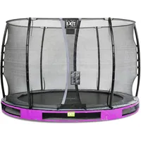 EXIT TOYS Elegant Inground-Trampolin 305 cm inkl. Economy Sicherheitsnetz lila