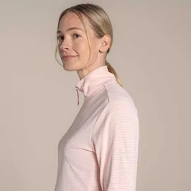 Craghoppers Damen Nosilife Solarshield+ Half Zip Pullover (Größe XL, rosa)