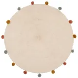 Atmosphera Kinderteppich ARLEKIN mit Pompons - 90 cm